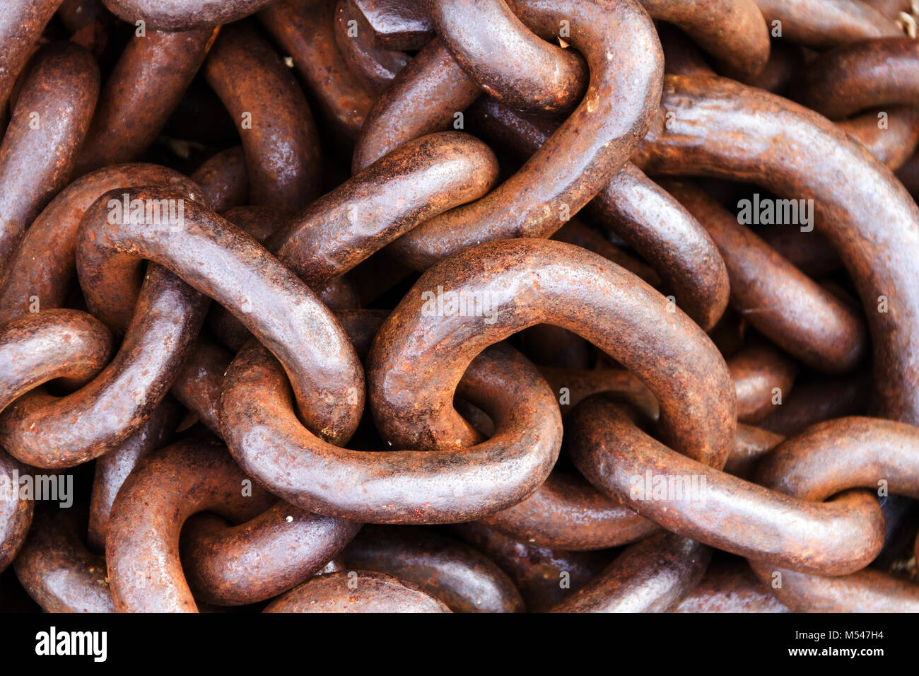 Rusty catena di ferro Foto Stock