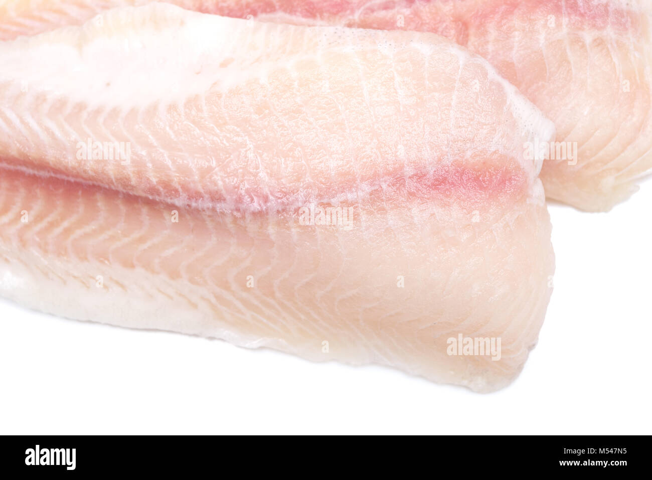 filetto di pesce crudo Foto Stock