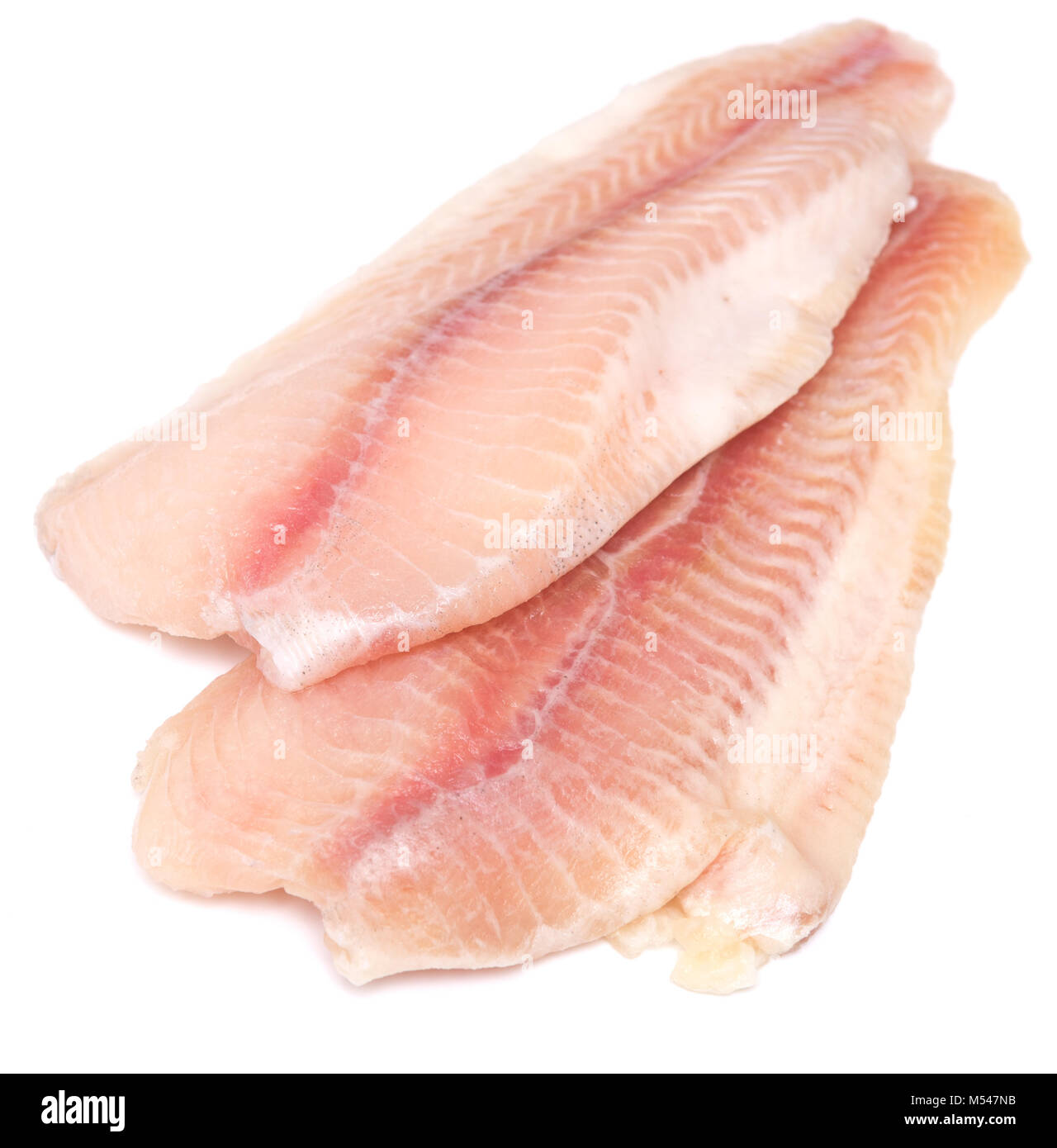 filetto di pesce crudo Foto Stock
