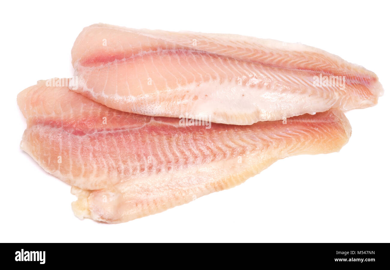 filetto di pesce crudo Foto Stock