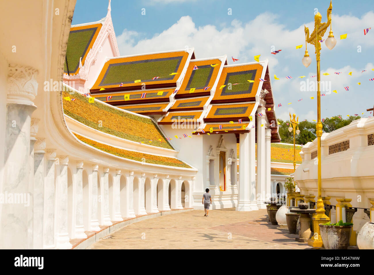 Phra virtuale chedi tempio Foto Stock
