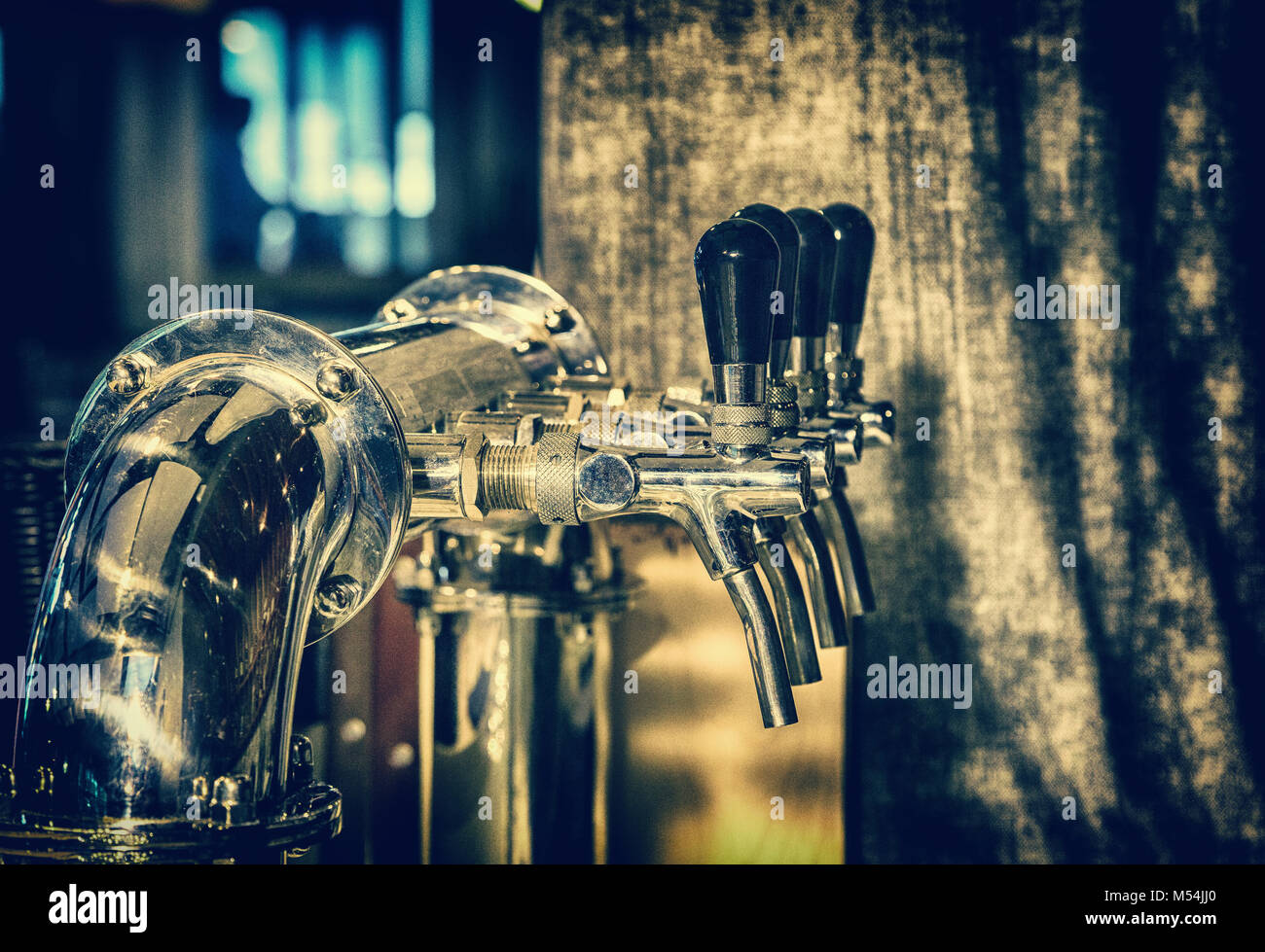 La birra rubinetto erogatore di birra Foto Stock