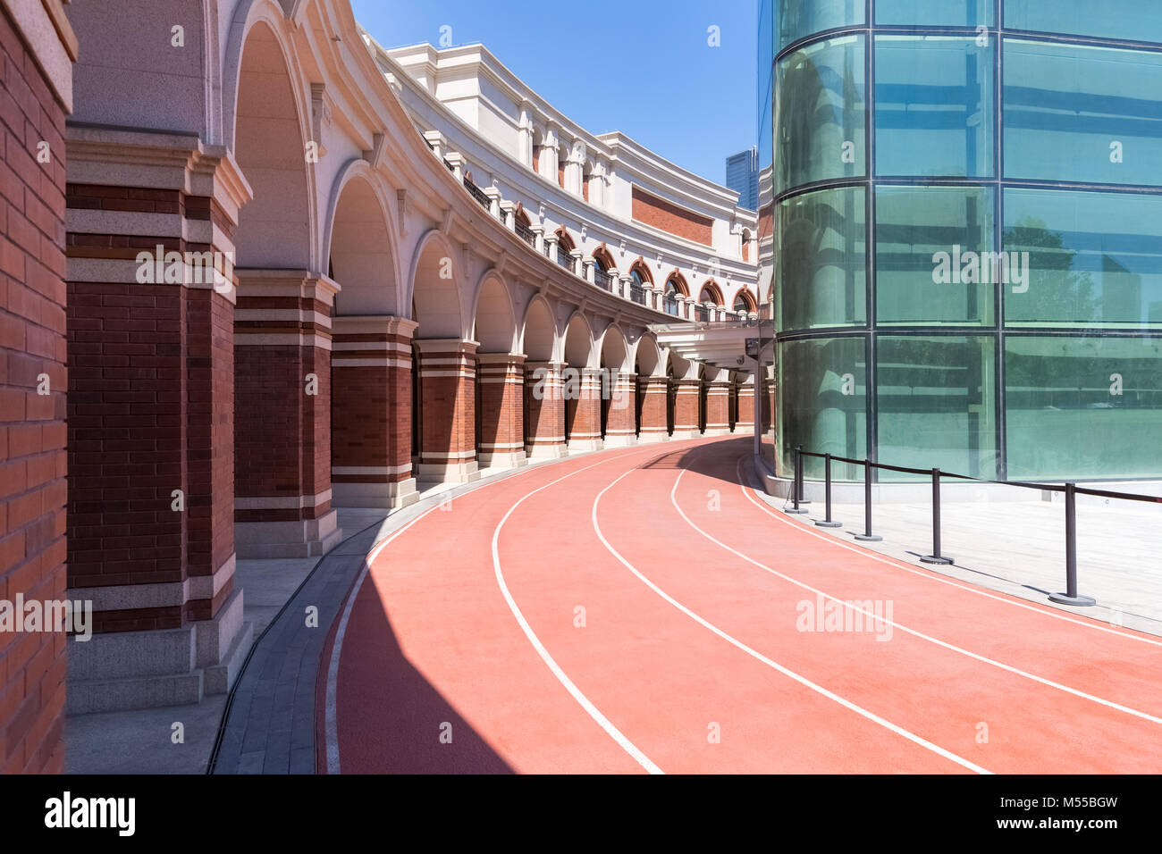 Vecchia pista di Tianjin minyuan stadium Foto Stock