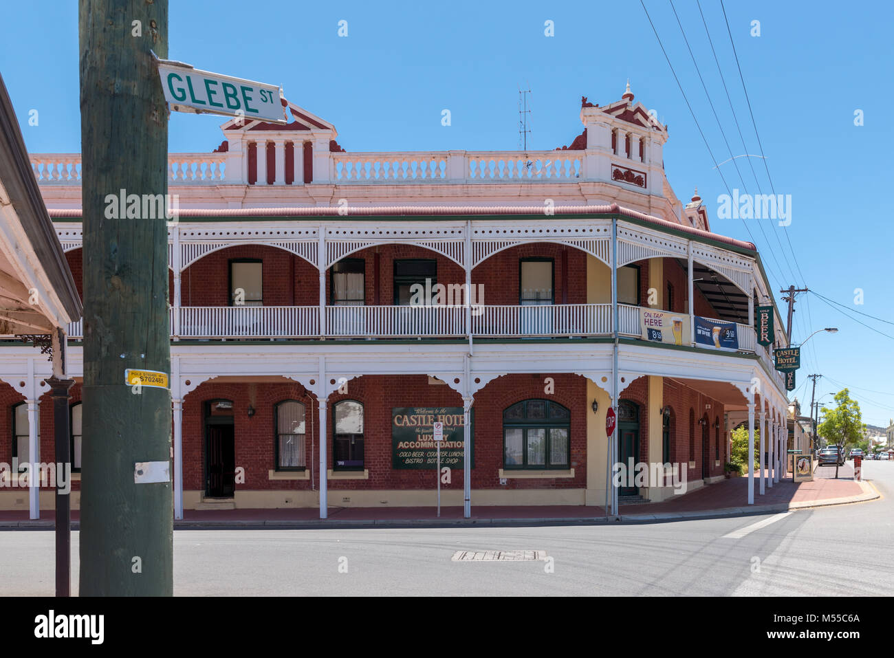YORK, Australia, WA / Western Australia - 2018 gennaio 06, città di York, la più antica città terrestre . Famosa zona turistica e storica città a est di Perth . Hotel Foto Stock