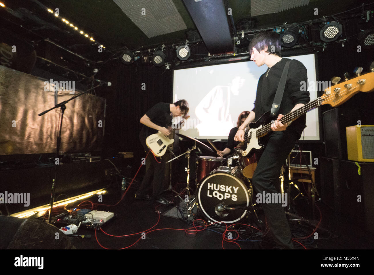 Londra, Regno Unito. Xx Febbraio 2018. Loop di Husky di eseguire dal vivo sul palco a Lexington a Londra. Foto Data: martedì 20 febbraio, 2018. Foto: Roger Garfield/Alamy Credito: Roger Garfield/Alamy Live News Foto Stock