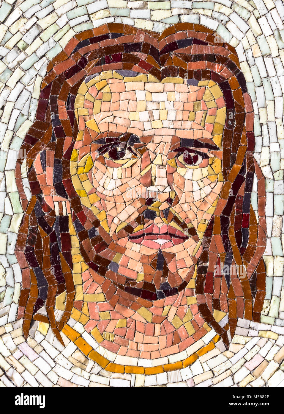 Ritratto di mosaico di Gesù Cristo Foto Stock