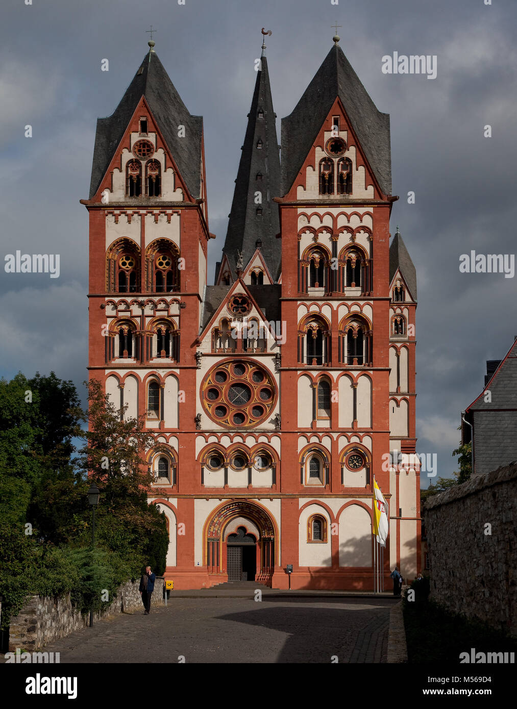 Limburg an der Lahn, Dom Westfassade Foto Stock