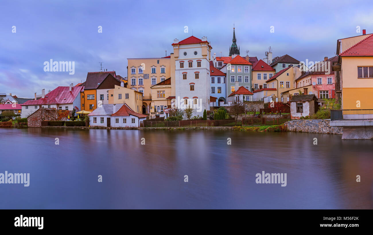 Jindrichuv Hradec castello nella Repubblica Ceca Foto Stock