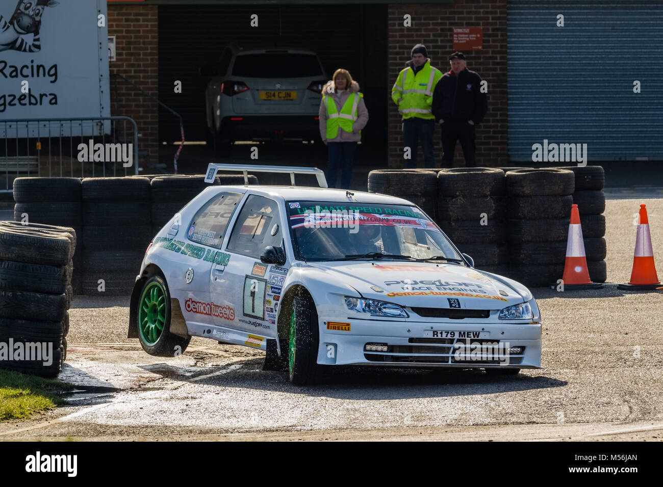 Snetterton Rally stadi, Febbraio 2018 Foto Stock
