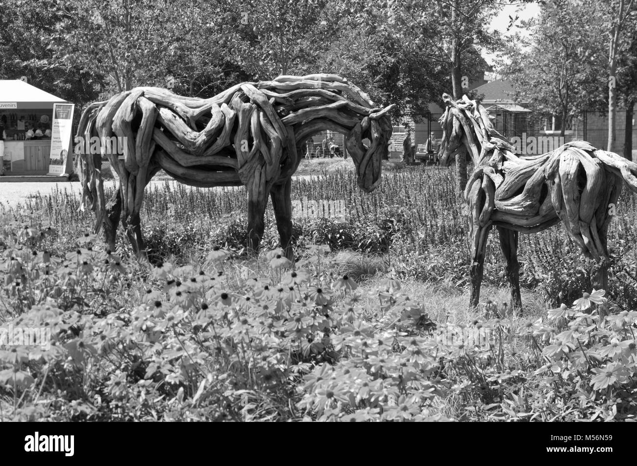 MosaïCanada 150, Gatineau Québec Canada Agosto 24, 2017: una celebrazione del Canada i 150 anni della Confederazione visualizzazione mosaï cultura da provin Foto Stock