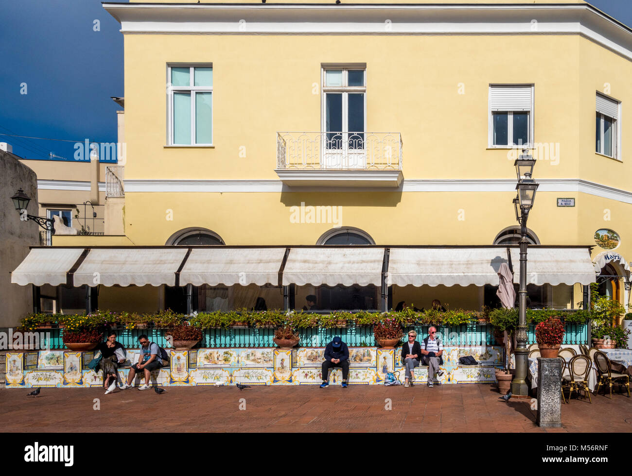 Piazza Diaz, Anacapri, Capri Foto Stock