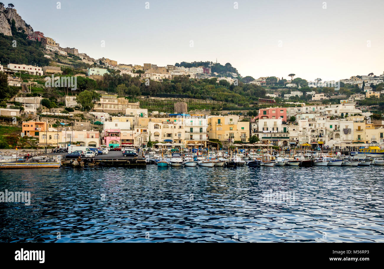 Marina Grande di Capri, Italia. Foto Stock