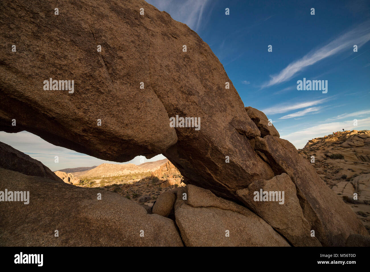 Formazione di roccia a Joshua Tree National Park il 17 febbraio 2018 in ventinove Palms, CA. Foto di Francesco Specker Foto Stock