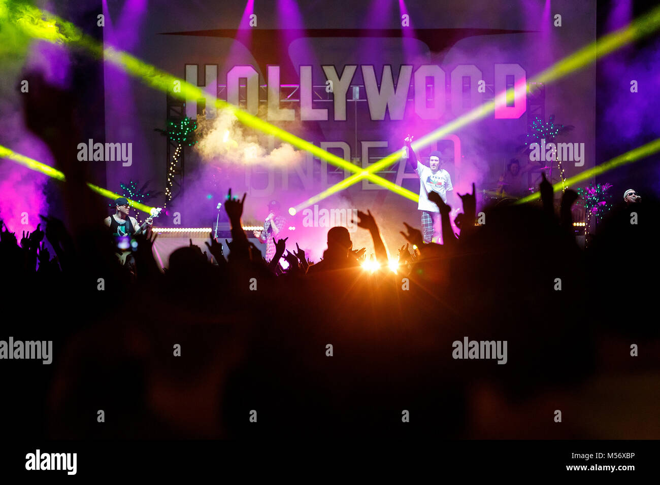 Koncert Hollywood Undead Foto Stock
