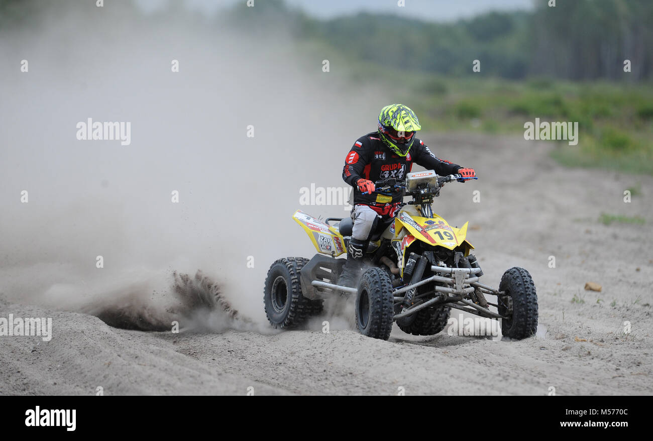 Varsavia, Polonia - 11 luglio 2015: Polacco Safari Rally Cross campionato Foto Stock