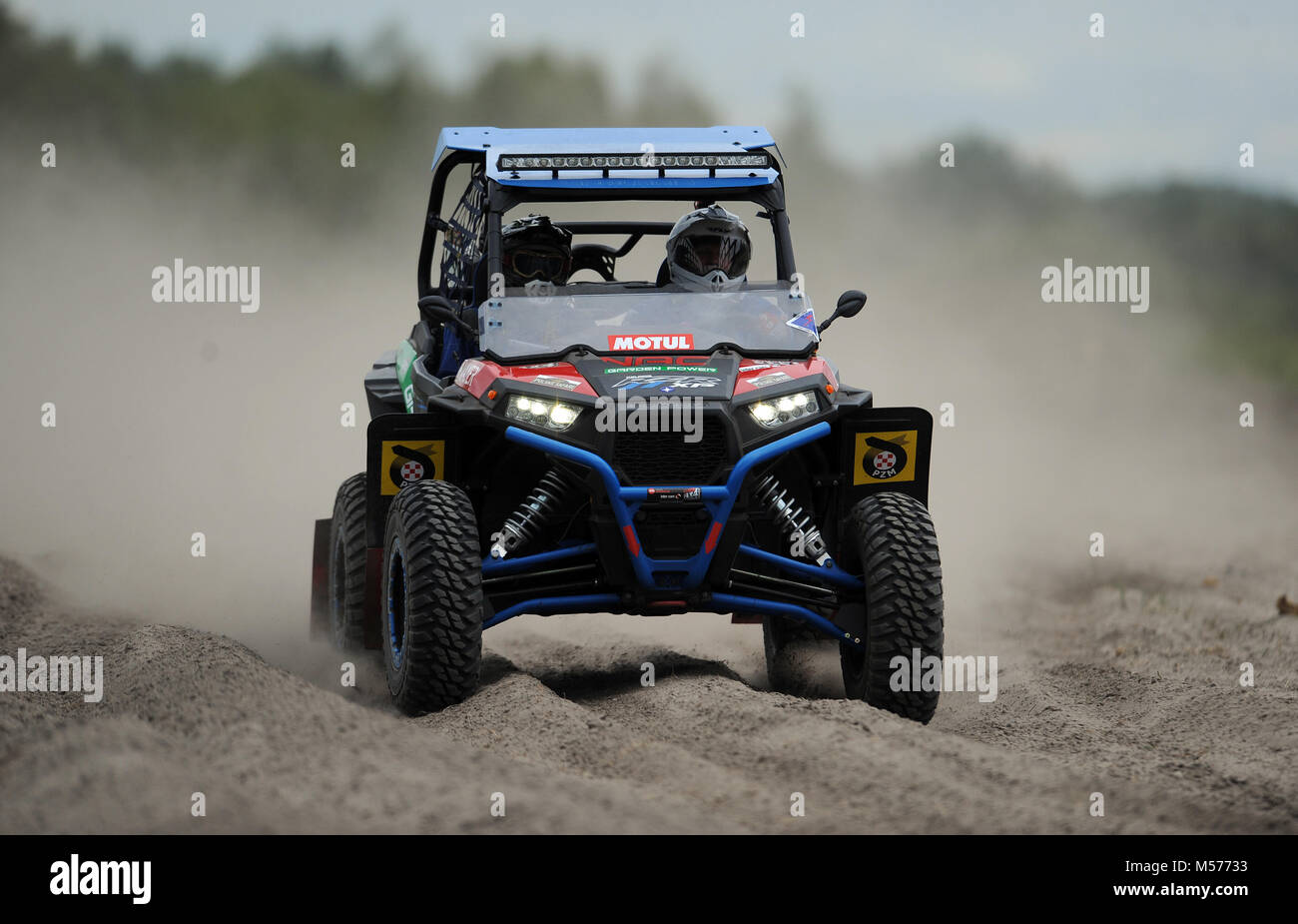 Varsavia, Polonia - 11 luglio 2015: Polacco Safari Rally Cross campionato Foto Stock