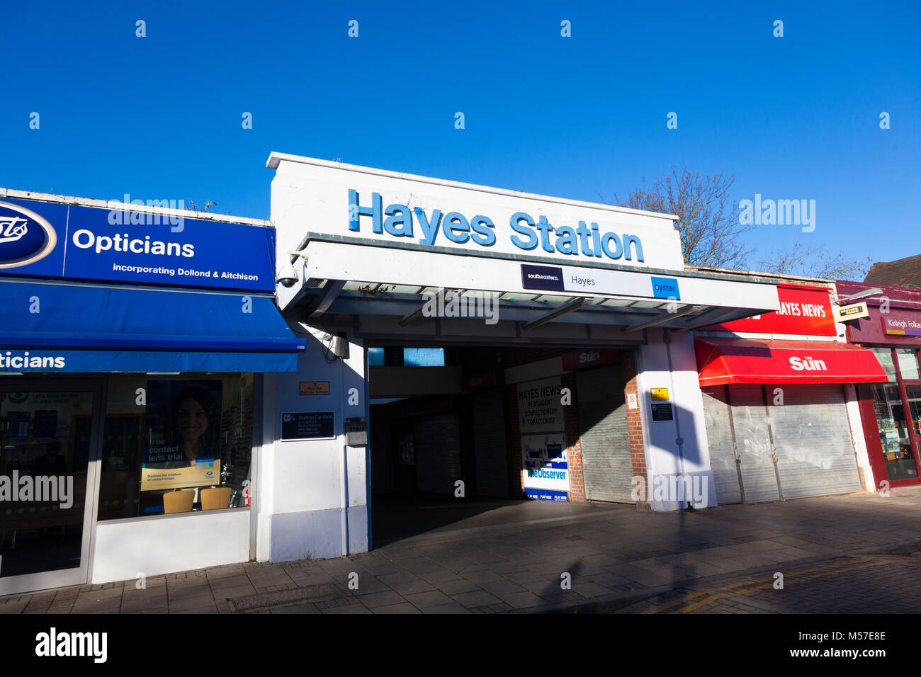 Stazione di Hayes, Kent, Regno Unito Foto Stock