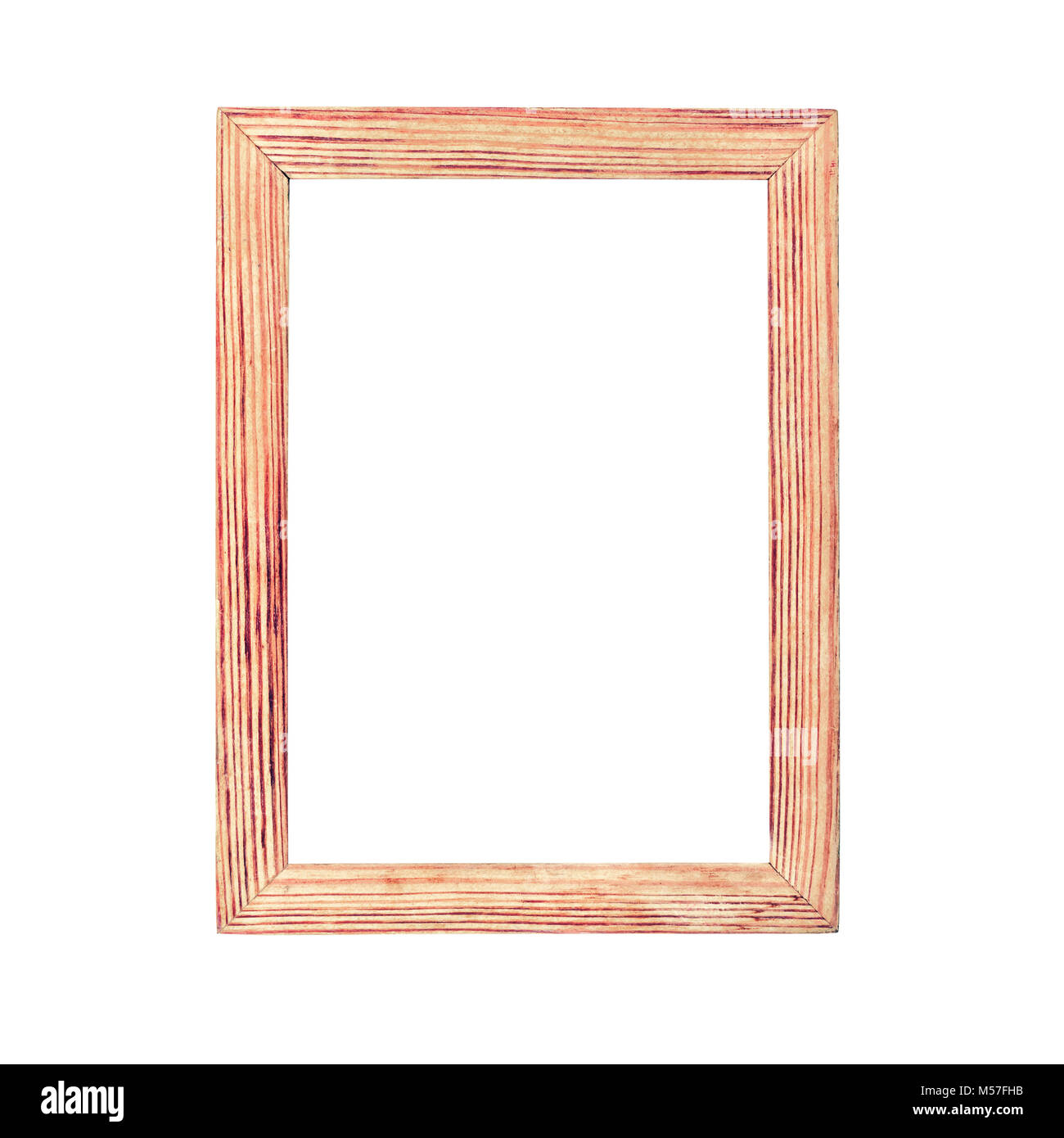 Semplice di legno photo frame Foto Stock