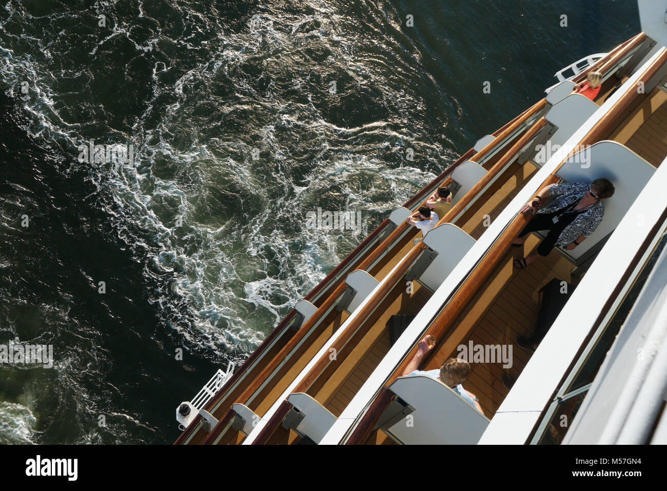 Su una nave da crociera Niew Amsterdam, Caraibi e Florida Foto Stock