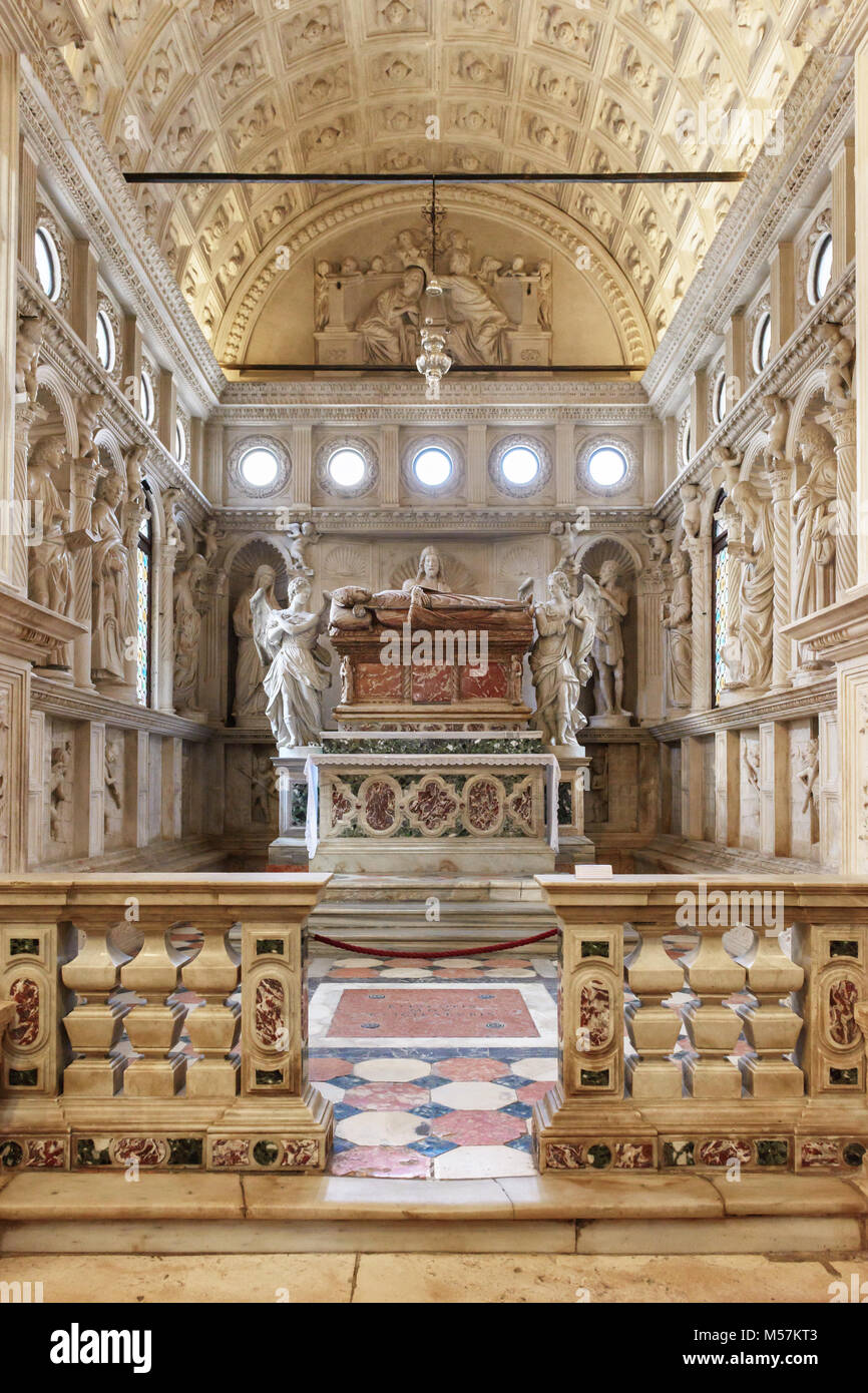 Cappella di San Ivan, St Lawrence's Cathedral, Trogir, Croazia Foto Stock