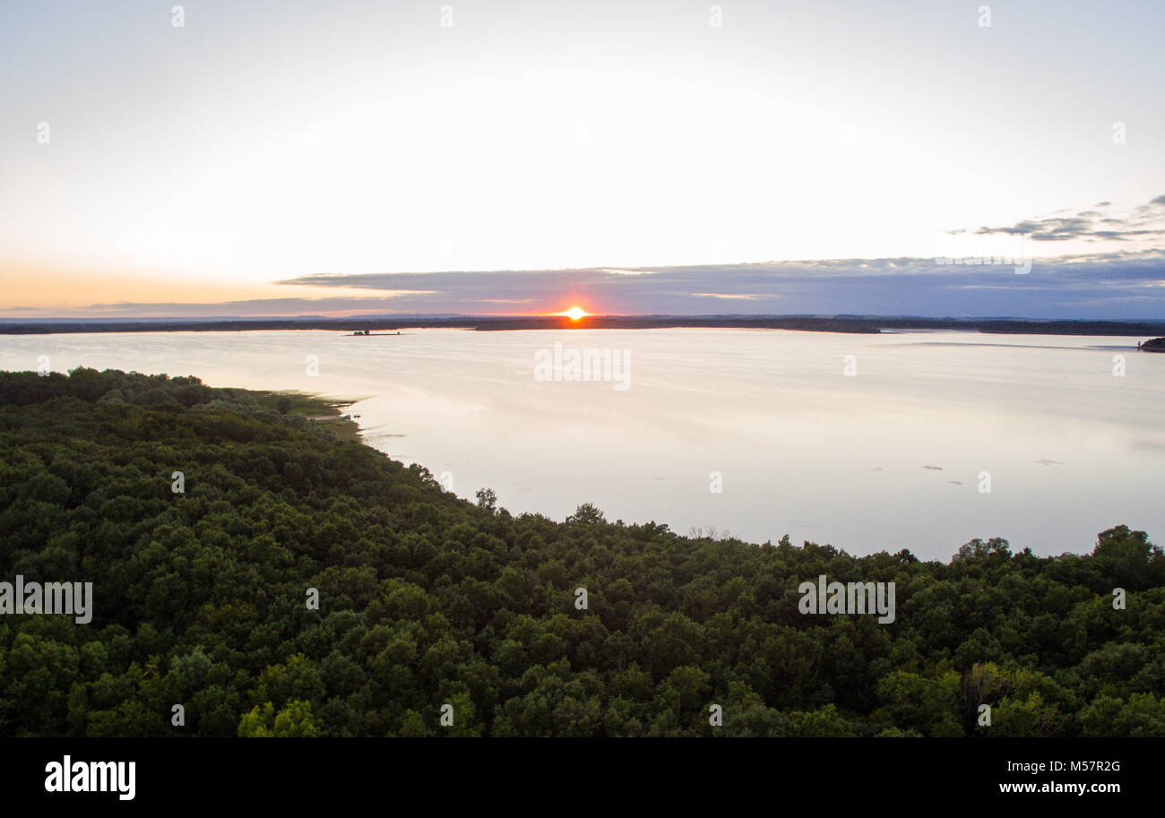 Lac De orient immagini aeree di un bellissimo lago in Francia Foto Stock