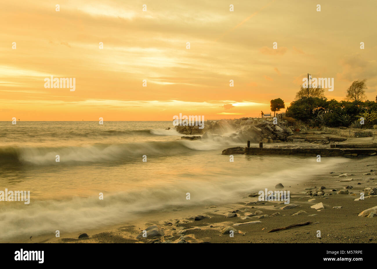 La Spiaggia Al Tramonto Genova Genova Pegli Italia