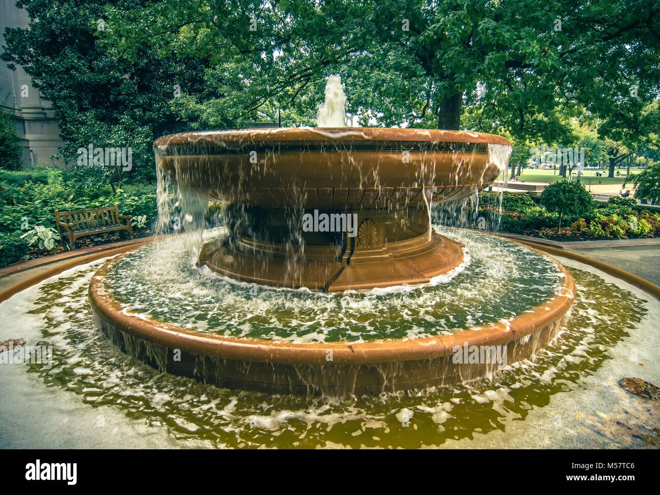Random fontana di acqua a Washington DC Foto Stock