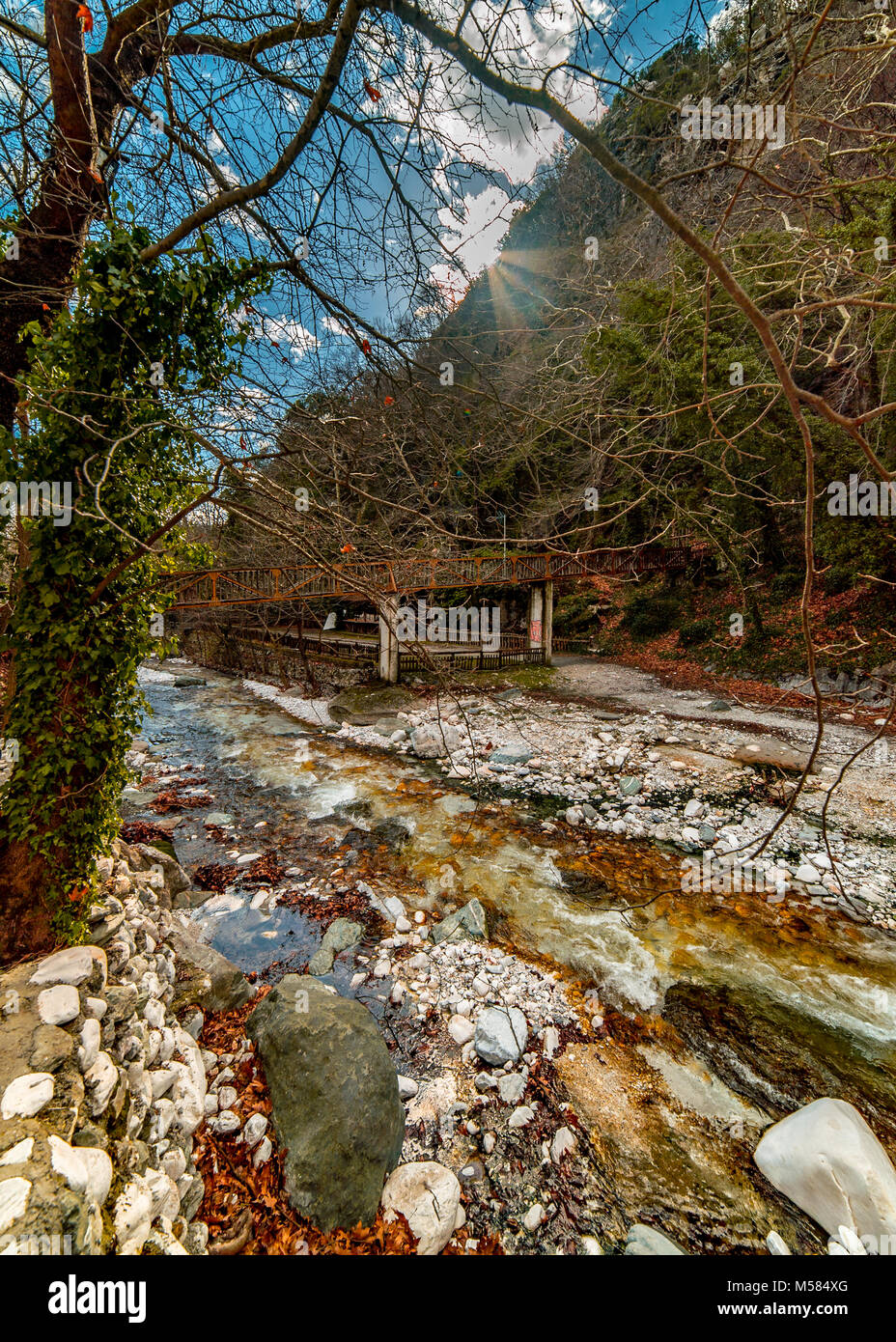 Loytra Pozar Hot Springs, una delle più popolari destinazioni turistiche in Grecia Foto Stock