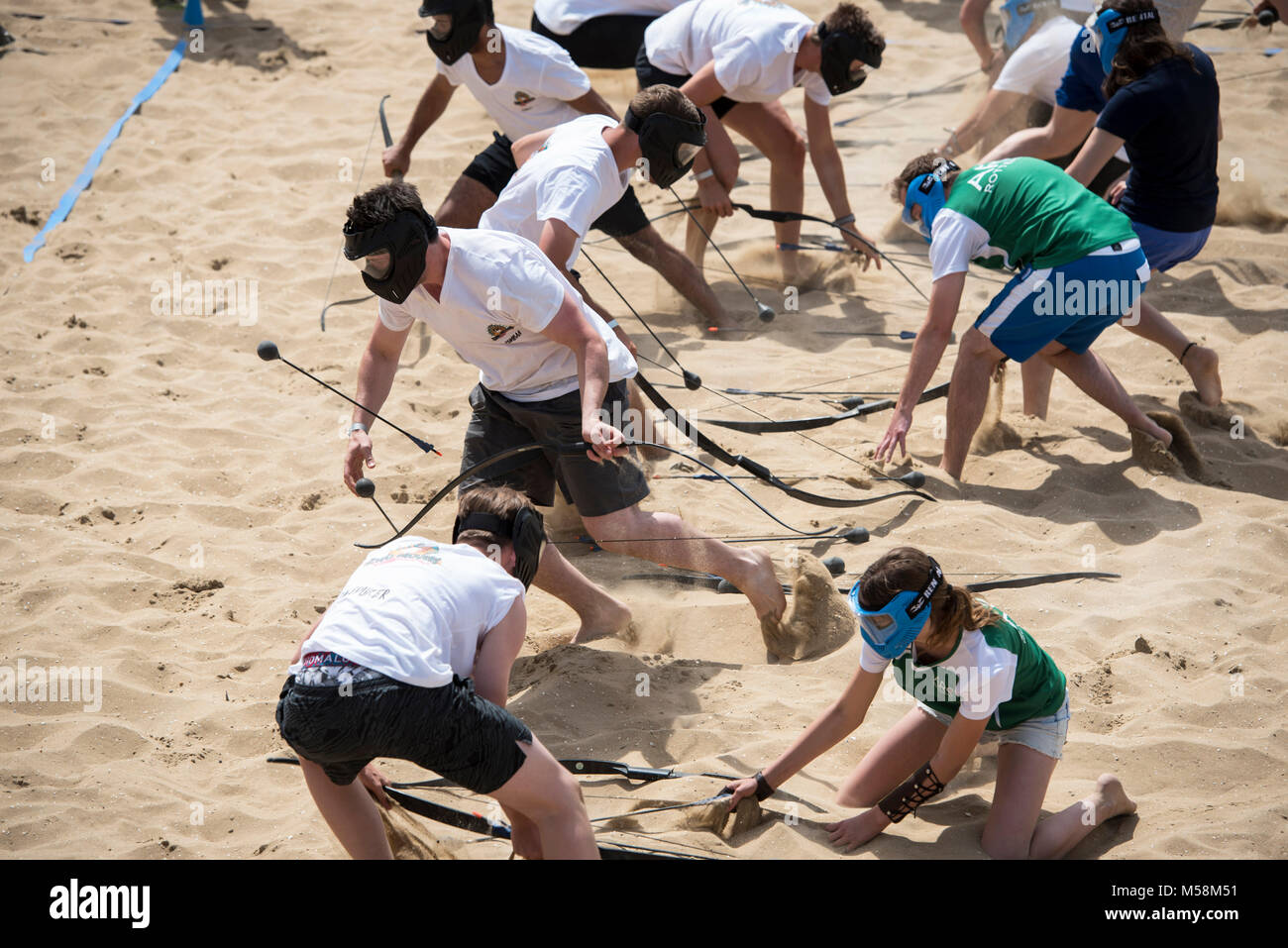 Scheveningen. 28-05-2017. Campionato olandese attacco di tiro con l'arco. Foto Stock