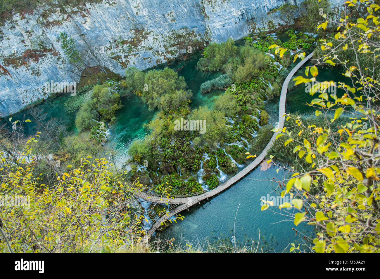 Lago di Plitvice - Croazia Foto Stock