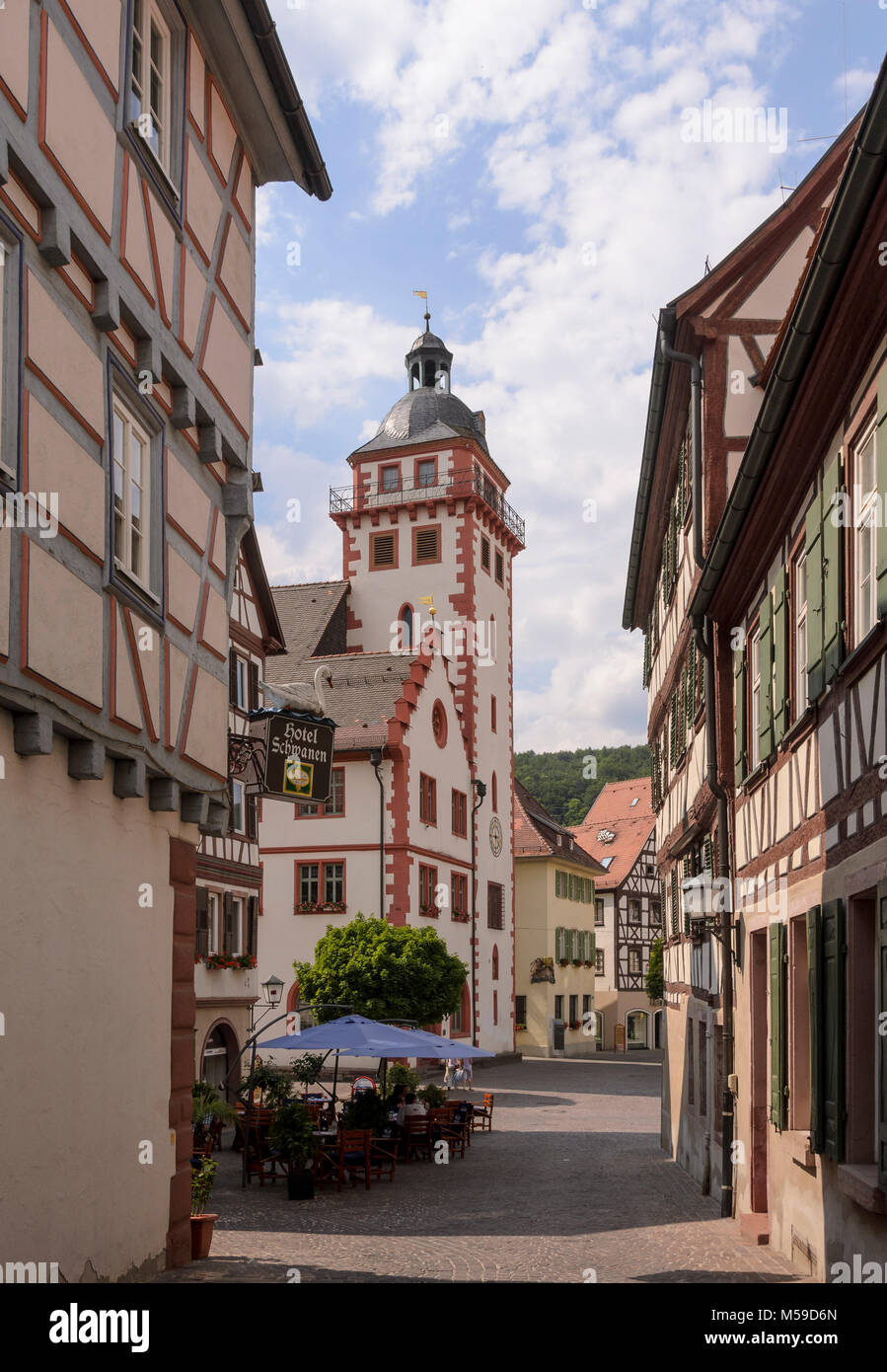 Mosbach, Odenwald, Baden-Württemberg, Deutschland Foto Stock