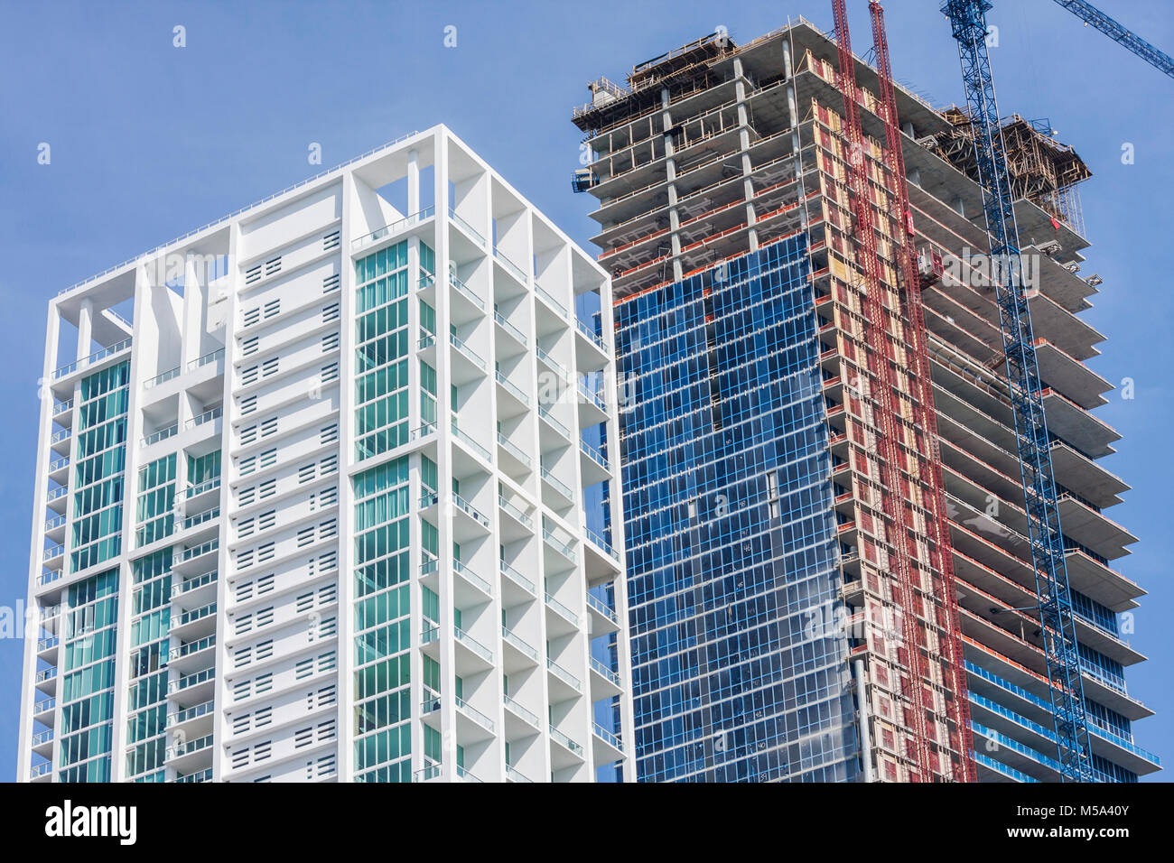 Miami Florida, Biscayne Boulevard, grattacieli grattacieli edifici condominio condomini condomini residenze residenziali apar Foto Stock