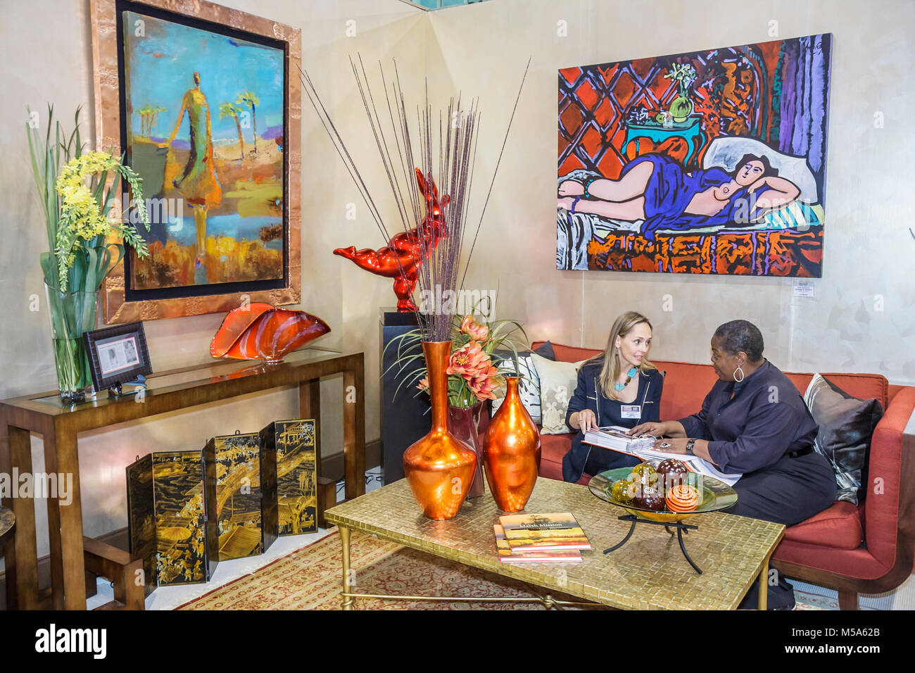 Miami Beach Florida,Centro Congressi,centro,Miami Spring Home and Design remodeling Show,prodotti,esposizioni,miglioramenti,residenziale,decorare,acquirenti Foto Stock