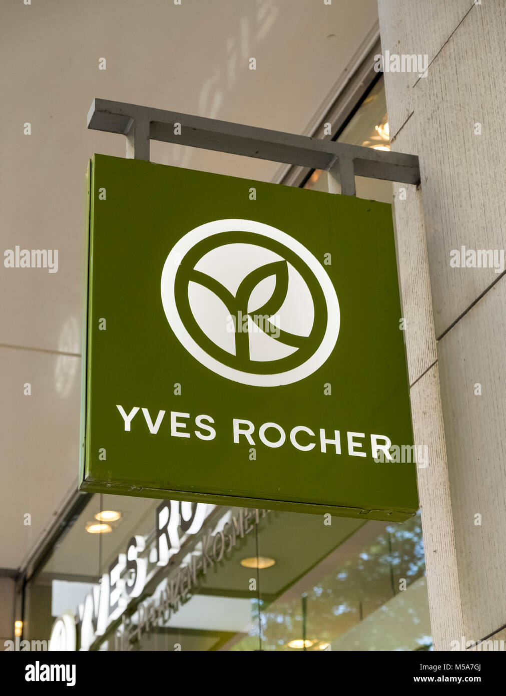 Yves Rocher logo di segno Foto Stock