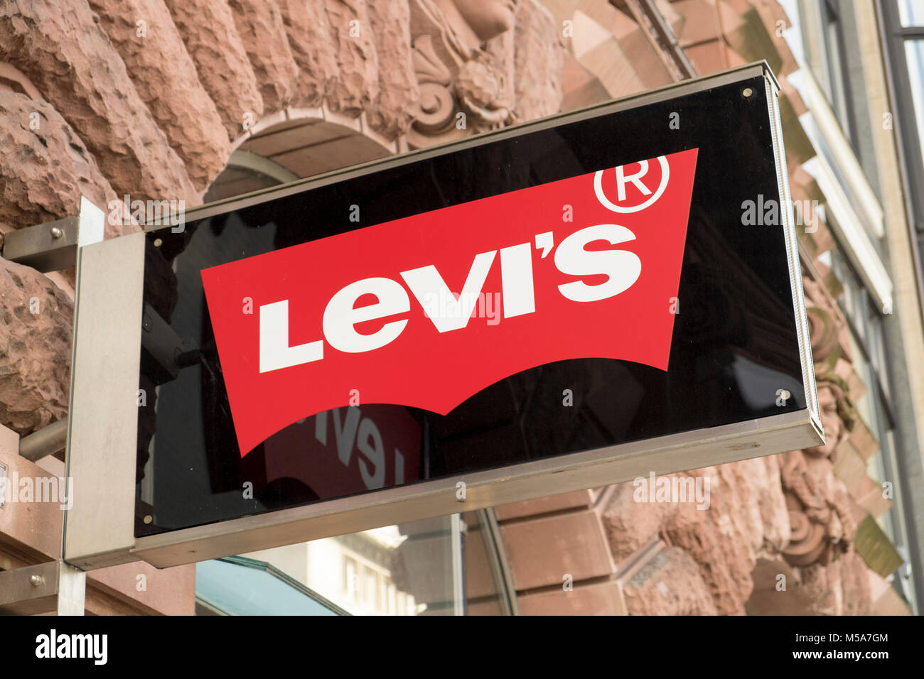 Levi's store segno, REGNO UNITO Foto Stock