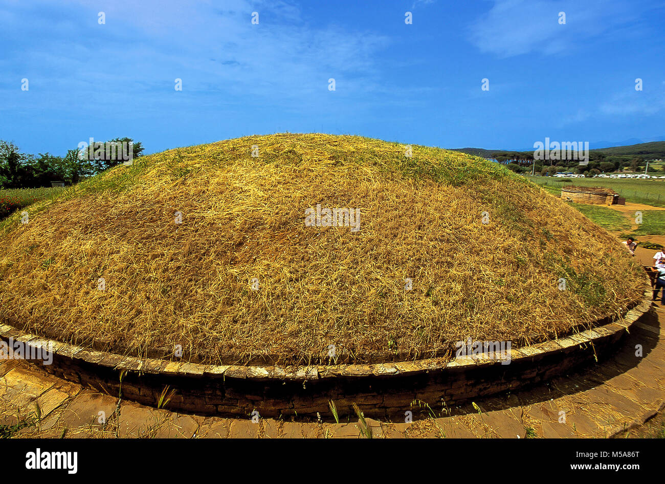 Italia Toscana archeologico di Baratti e Populonia ascolta la tomba Foto Stock