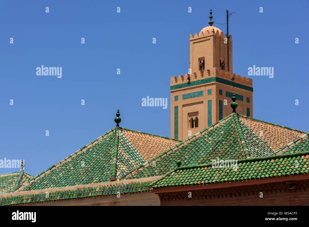 Africa, Maghreb, Marocco, Marrakech, Ben Youssef Madrasa Foto Stock