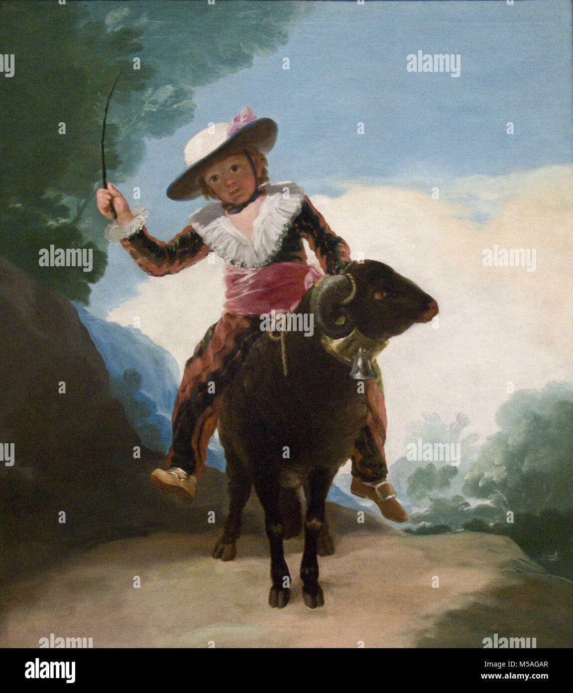 Francisco José de Goya y Lucientes - ragazzo su una ram - 1787 Foto Stock
