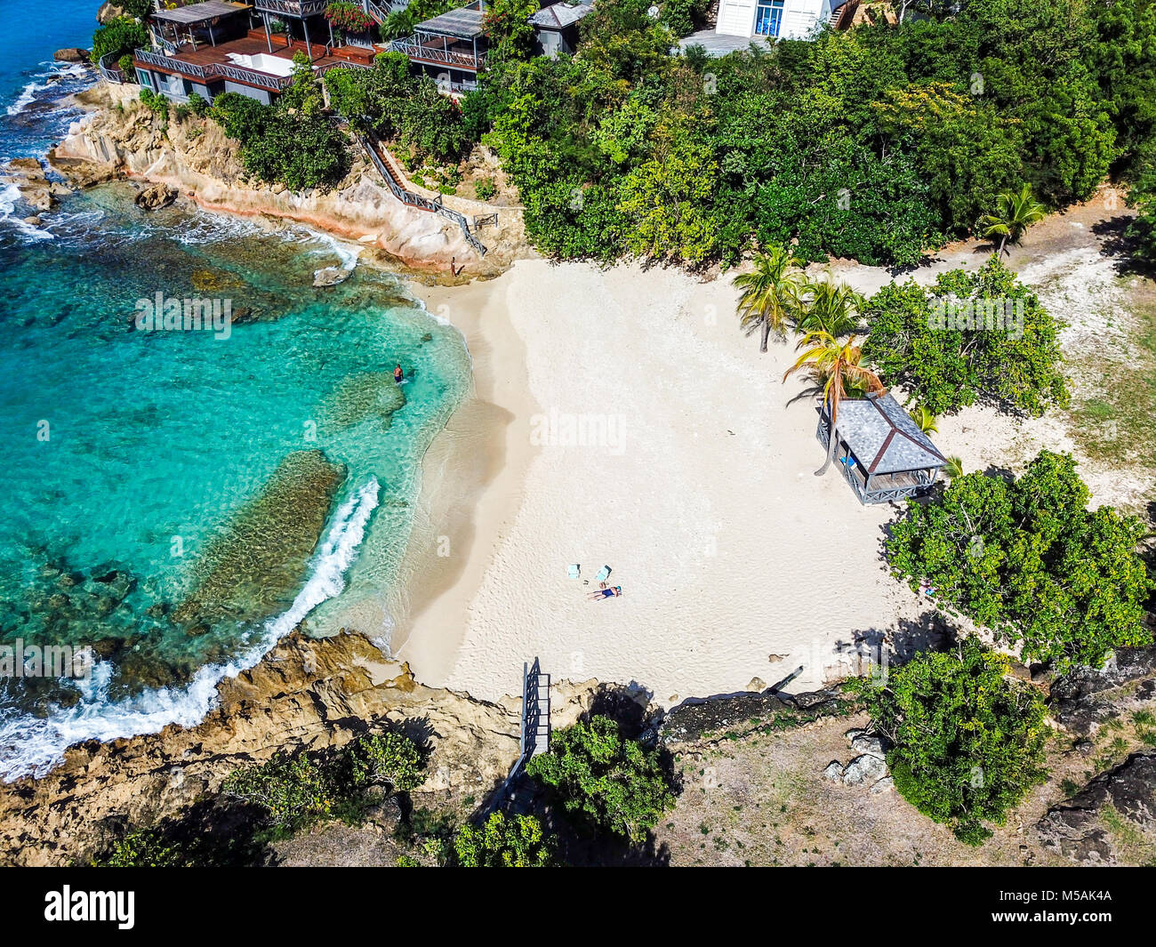 Galley Bay Beach, Antigua Foto Stock