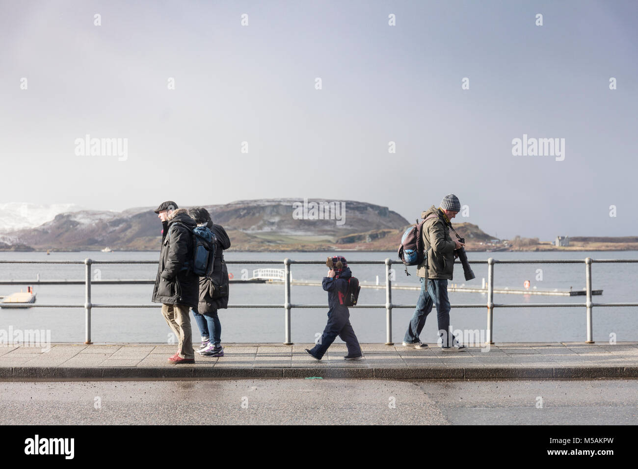 Oban, inverno, Argyll and Bute, Scozia occidentale, Regno Unito Regno Unito Foto Stock