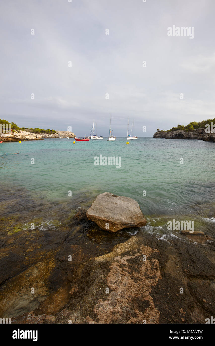 Cala en Turqueta, Menorca,Isole Baleari, Spagna Foto Stock