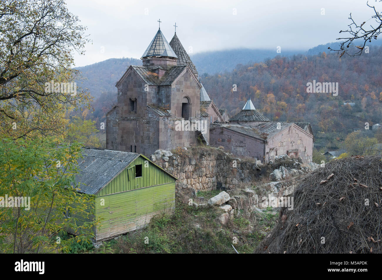 Goshavank significato 'Monastery di Gosh"; in precedenza noto come né Getik è un 12th- o del XIII secolo il monastero armeno si trova nel villaggio di GOSH. Foto Stock