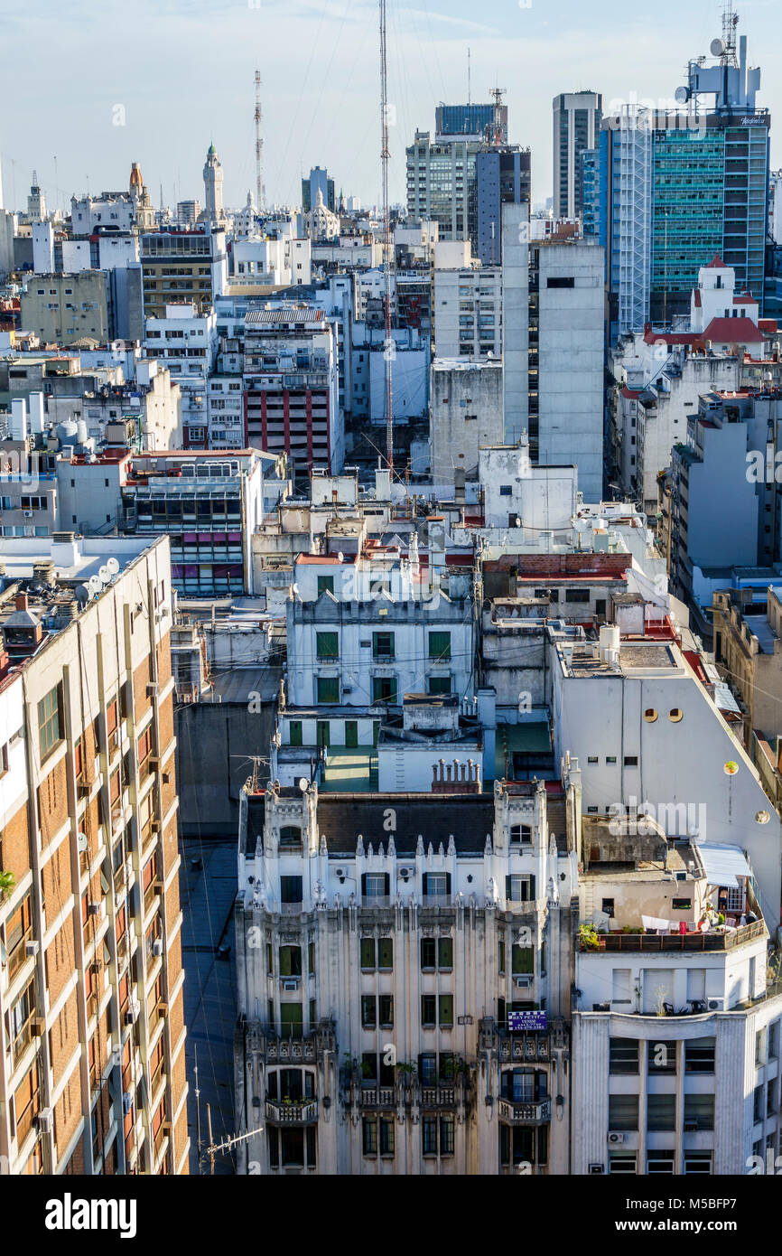 Buenos Aires Argentina, Monserrat, skyline della città, edifici, grattacieli, tetti, vista dallo Sheraton Libertador Hotel, ARG171125356 Foto Stock