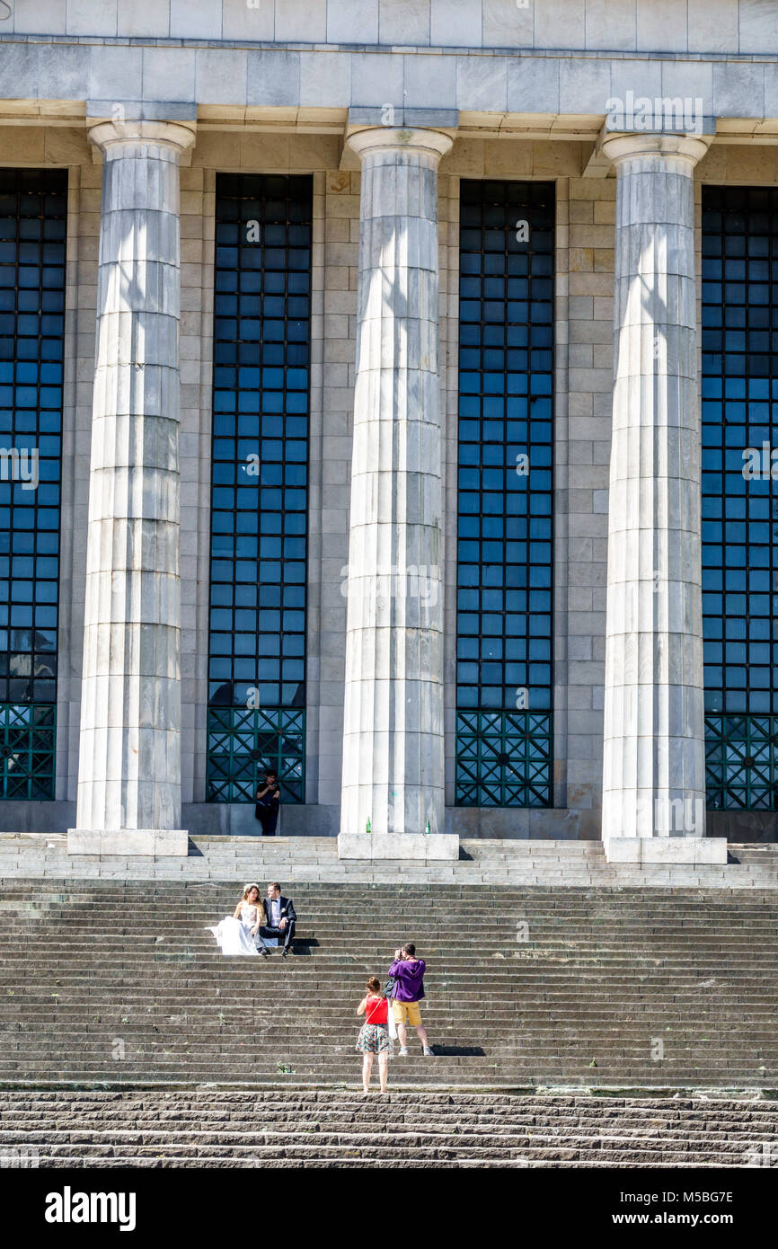 Buenos Aires Argentina,Recoleta,Facultad de Derecho de la Universidad de Buenos Aires Law School,università,architettura neoclassica,colonnato,scale Foto Stock