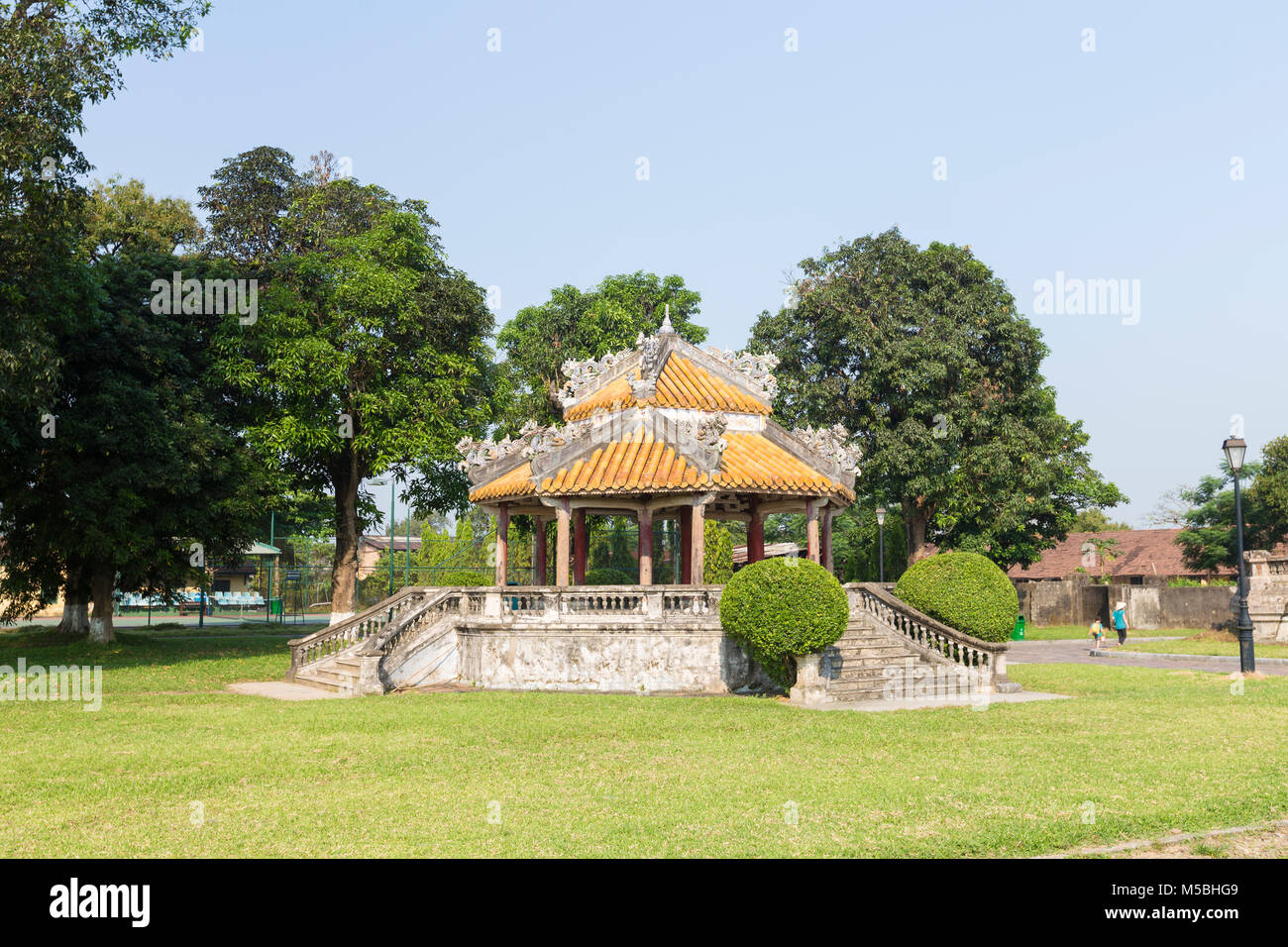 Pavilion nella città imperiale, conosciuta anche come la Cittadella, la tinta, Vietnam Foto Stock