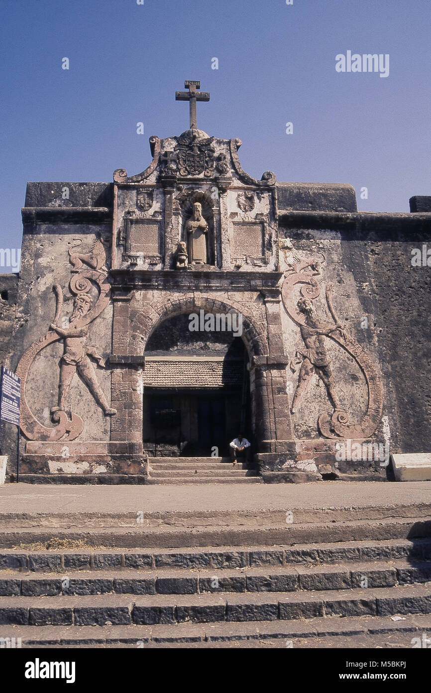 Nani Daman Fort, San Girolamo 1627 A.D, Daman il territorio dell' Unione Foto Stock