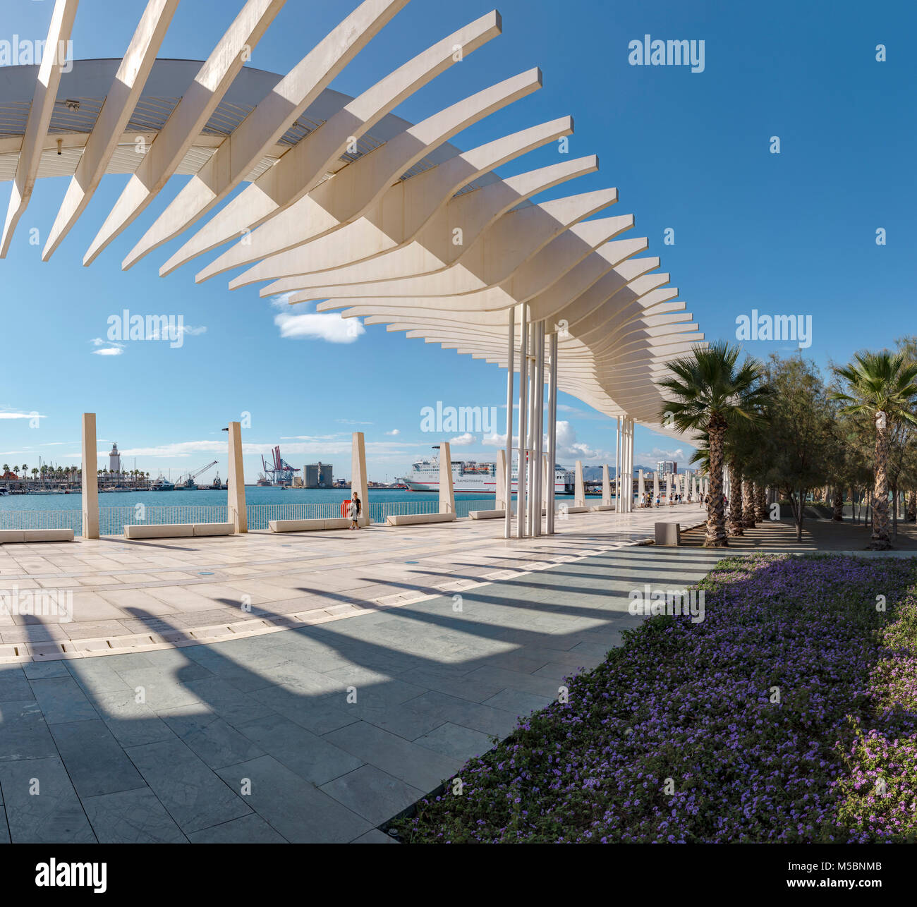 Paseo del Muelle Dos, la passeggiata lungo il porto Foto Stock