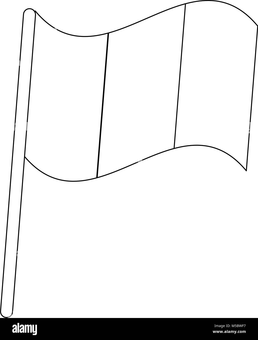 Irlanda bandiera isolato Illustrazione Vettoriale