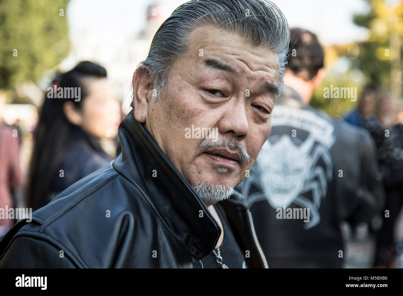 Rockabilly dancers a Yoyogi Park Harajuku, Tokyo Foto Stock