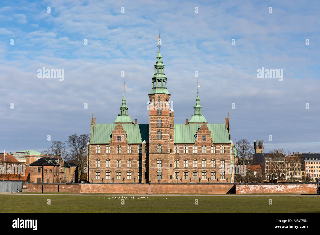 Il Castello di Rosenborg (Danese: Rosenborg Slot), Copenhagen, Danimarca Foto Stock